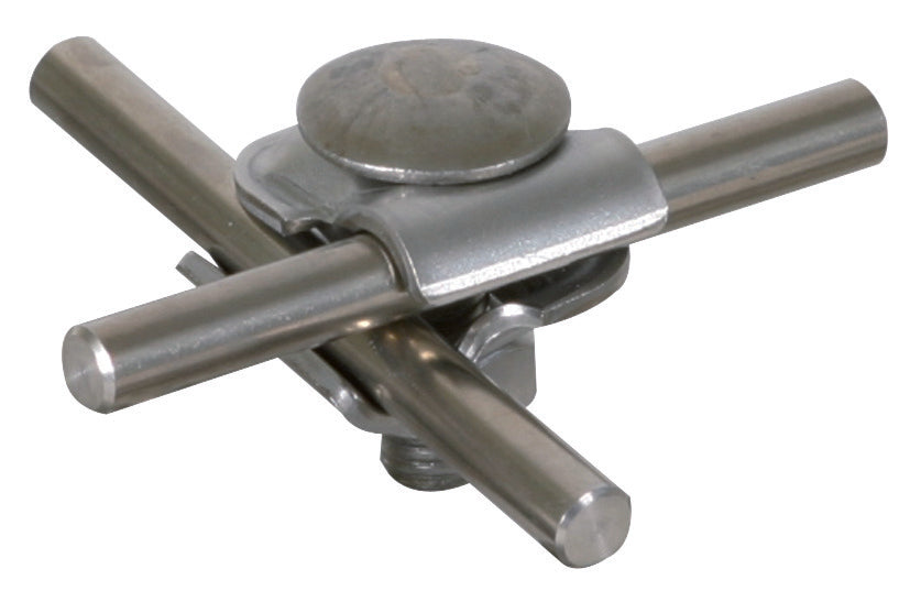 Dehn MMV Klem Roestvrij Staal Voor Staaf 6-8MM Met Trusskopschroef - 390259