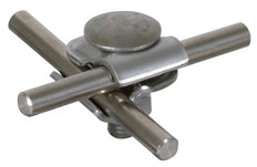 Dehn MMV Klem Roestvrij Staal Voor Staaf 6-8MM Met Trusskopschroef - 390259
