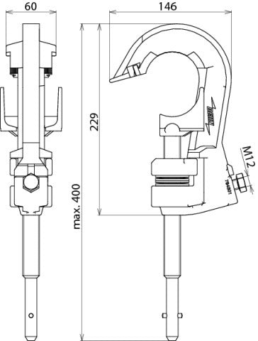 Dehn Fase Schroefklem Voor Verbindingselement PK1 - 784301
