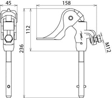 Dehn Fase Schroefklem D 4-30mm T-as PK1 16-70mm2 - 784480