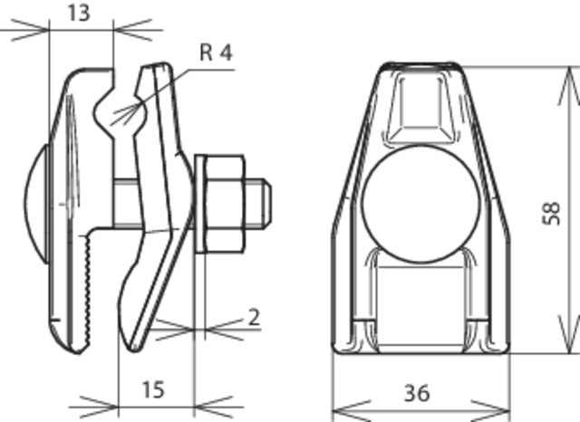 Dehn verbindingsklem MCI TZN klembereik FL 0,4-12mm - 371009