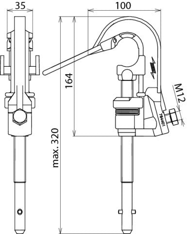 Fase Schroefklem T-pen As Verbindingselement PK1 - 784401