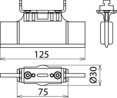 Dehn sluitelement voor NH zekeringhouders maat 0 - 785642