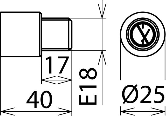 Dehn E18 Inschroefisolatiestekker - 785650