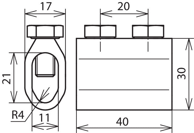 Dehn Ontkoppelhuls Voor Rd 8/8-10mm Al - 450101 [2 stuks]