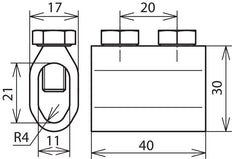 Dehn Ontkoppelhuls Voor Rd 8/8-10mm Al - 450101 [2 stuks]