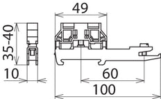 DEHN Vertind stalen railsteun voor rails - 919012