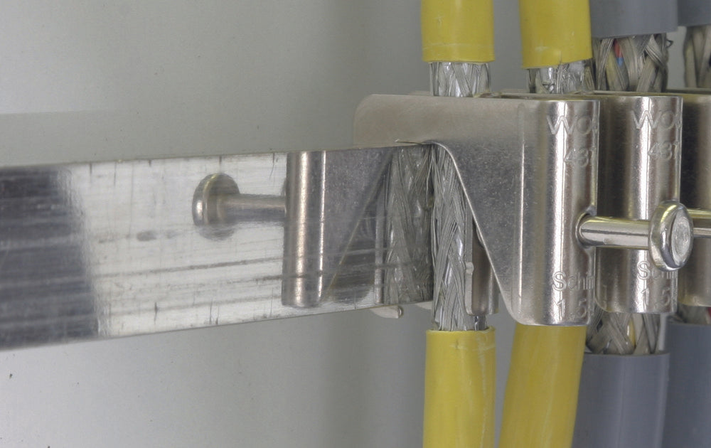 Dehn stroomrail 18x3mm Cu/Sn L 1000mm overspanningsbeveiliging - 919016