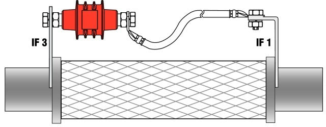 Isolerende vonkspleet met schroefdraadbouten voor Ex-ruimte - 923100