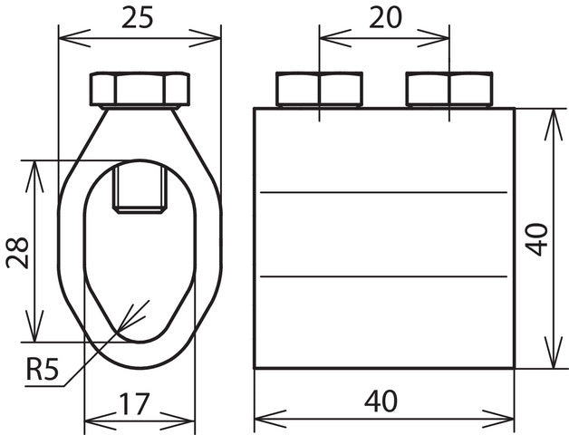 Dehn Ontkoppelhuls TM 7.10 16 AL Voor Rd 16/8-10mm Al - 450001 [2 stuks]
