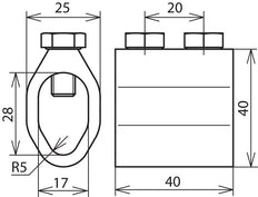 Dehn Ontkoppelhuls TM 7.10 16 AL Voor Rd 16/8-10mm Al - 450001 [2 stuks]