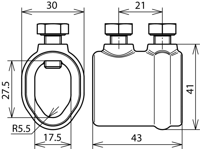 Dehn Disconnecting Sleeve Rd 16/7-10mm ZDC Closed Design - 450011