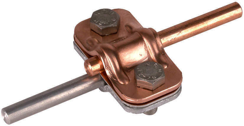 Bimetaal losmakende klem Cu-St/Tzn voor 2x Rd 8-10mm - 460517