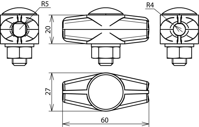 Dehn ES Scheidingsklem ZDC Voor Rd 8/10mm - 463010