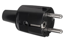 ABL Zwarte PVC Stekker Met Aardpen 16A 250V - 1418-000 [5 stuks]