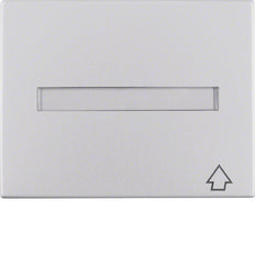 Hager Berker aluminium tussenring met scharnierend deksel - 11547103