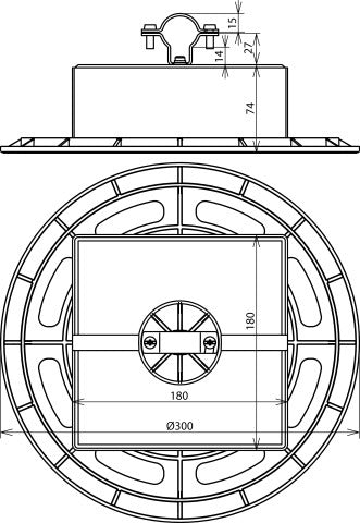 Dehn Roof Condition Holder With Base Plate And Concrete Block - 253333