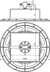 Dehn Roof Condition Holder With Base Plate And Concrete Block - 253333