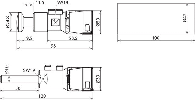 Dehn HVI Power Lange Aansluitkit Met Montagemateriaal - 819142