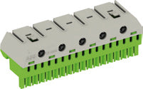 ABB ZK175G PE aansluitblok 17x1,5-4mm en 5x25mm schroefloos - 1SPE007715F9716