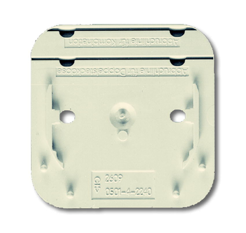 ABB Busch-Jaeger 1V/2V AP Montageplaat Crème - 2CKA001716A0026 [5 stuks]