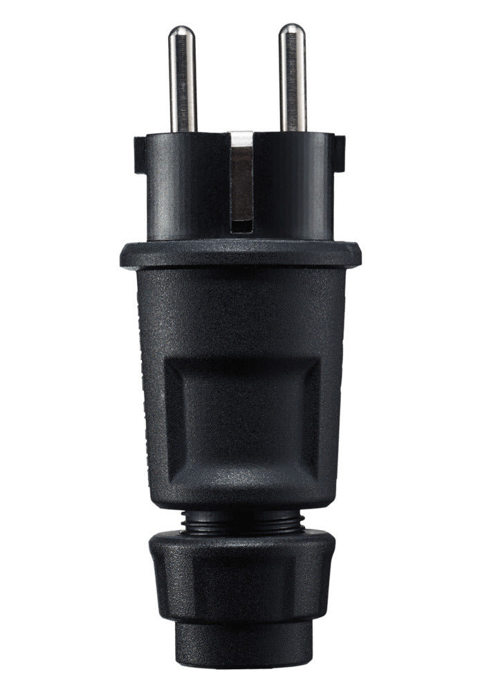 ABL Zwarte 3-polige geaarde stekker IP44 3x2,5mm - 1519-100 [2 stuks]