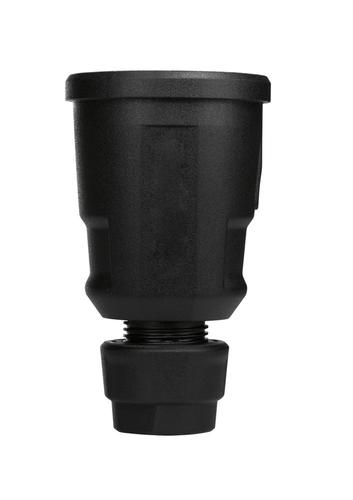 ABL Zwarte Schuko Koppeling Met Aardingsstekker IP44 3x2,5mm - 1579-100 [2 stuks]