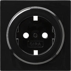 Gira Afdekking voor Wandcontactdoos S-Kleur Zwart - 092047