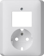 Gira Combinatieschakelaar Wandcontactdoosdeksel Systeem 55 Zuiver Wit Mat - 092804