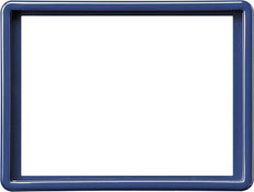 Gira S-kleur blauw afdekraam voor dubbele wandcontactdoos - 093446