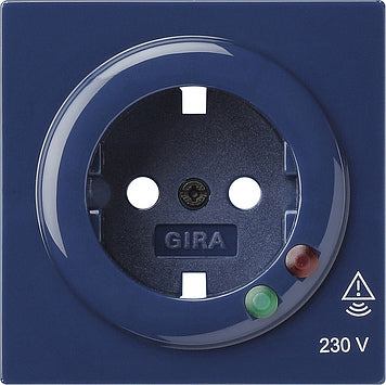 Gira S-Kleur blauw Afdekking voor contactdoos met overspanningsbeveiliging - 144146