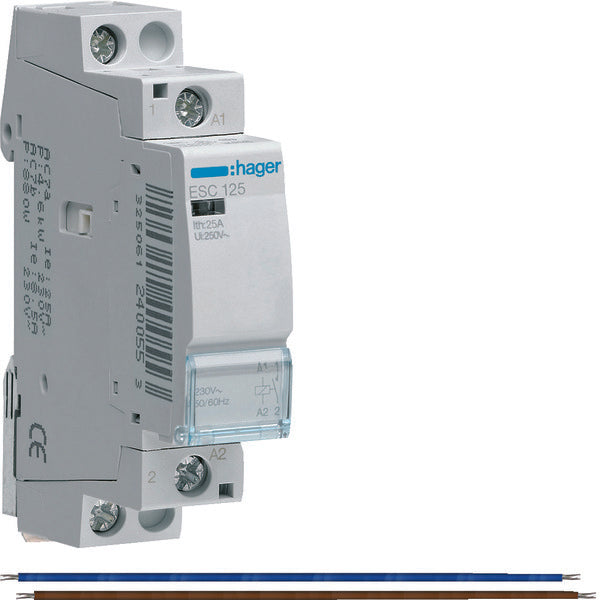 Hager Vision Uitbreidingsset Magneetschakelaar 25A 1M 230V - VKS18SR