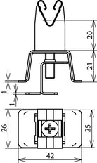 Dehn Roestvrijstalen Dakgeleiderhouder 4-16mm Met Dehngrip - 206049