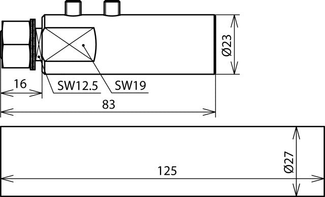 Dehn aansluitelement voor HVI lange geleider met bevestigingsmateriaal - 819197