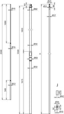 Dehn Hvi stroomgeleider D 27mm Cu L6m met steunbuis L 3500mm - 819431
