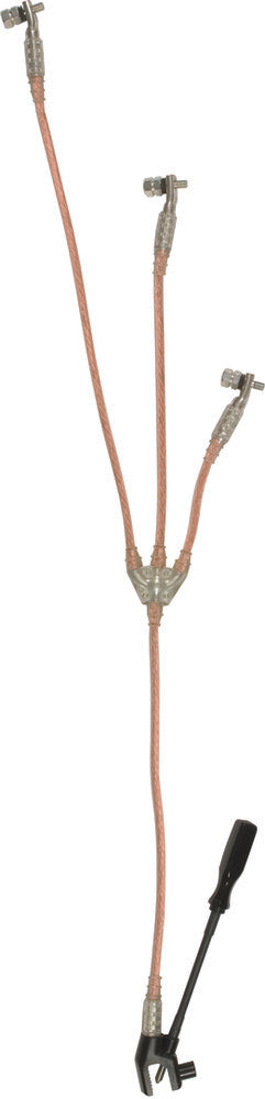 Dehn driepolig aardingsapparaat met kortsluiting TI 35mm M10 bouten - VSHDQZB
