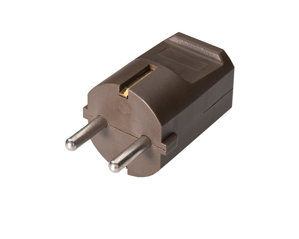 Martin Kaiser Brown MK Plug with Earthing Contact and Black Sleeve - 519oT/br [50 Pieces]