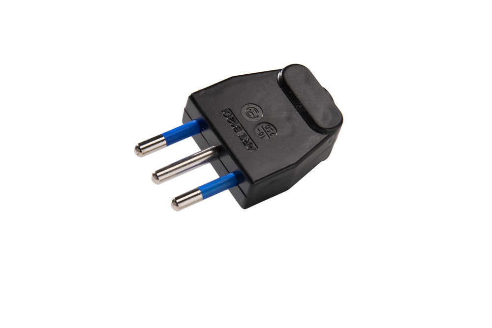 Martin Kaiser 10 Amp Italian Plug With Earthing Contact Black - 851/SW [50 Pieces]