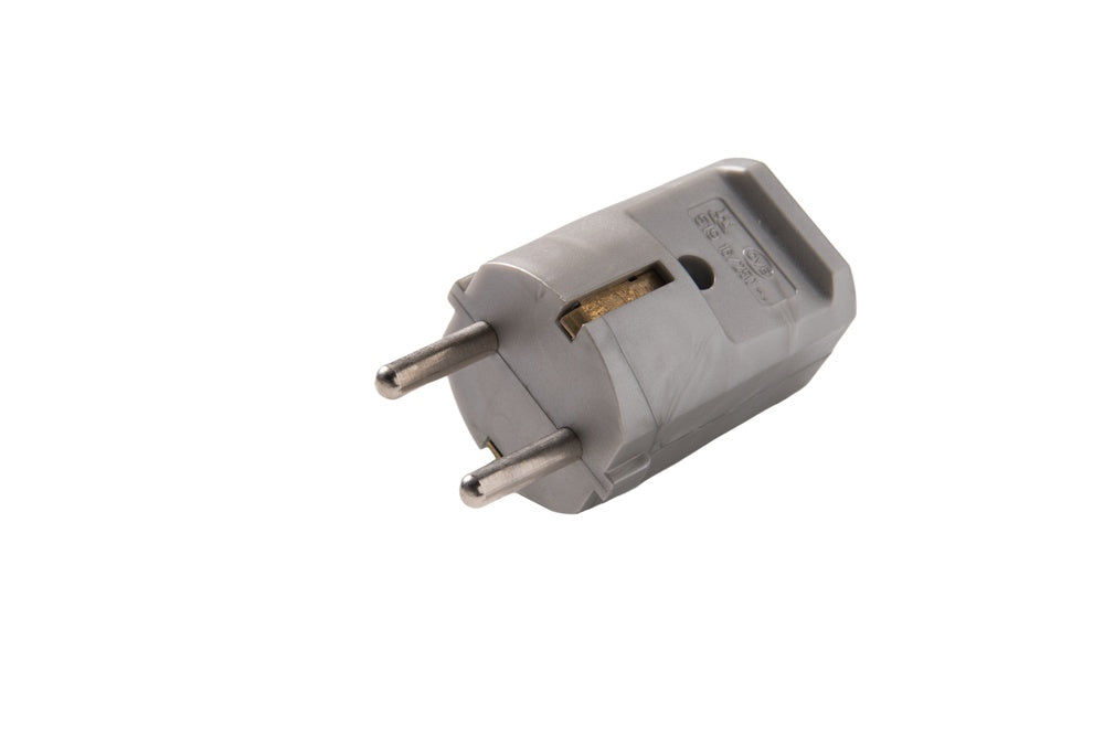 Martin Kaiser Silver MK Plug With Earthing Contact And Black Sleeve - 519OT/SI [50 Pieces]