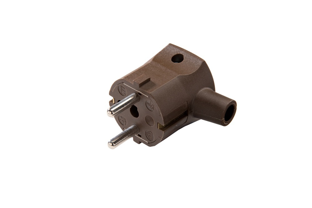 Martin Kaiser Brown MK Plug With Earthing Contact Systems - 577/br [50 Pieces]