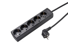 Martin Kaiser 5-Way Socket 45 Degree Black with 5M Cable - 1065ZL5-15W/sw [8 Pieces]