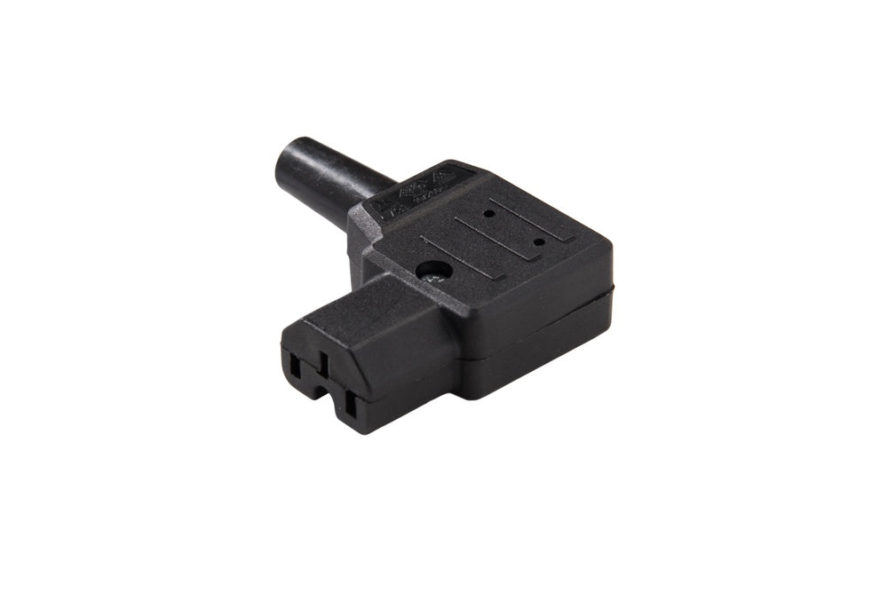 Martin Kaiser MK Angled C15 Appliance Socket 120 Degree 10A Black - 791/sw [25 Pieces]