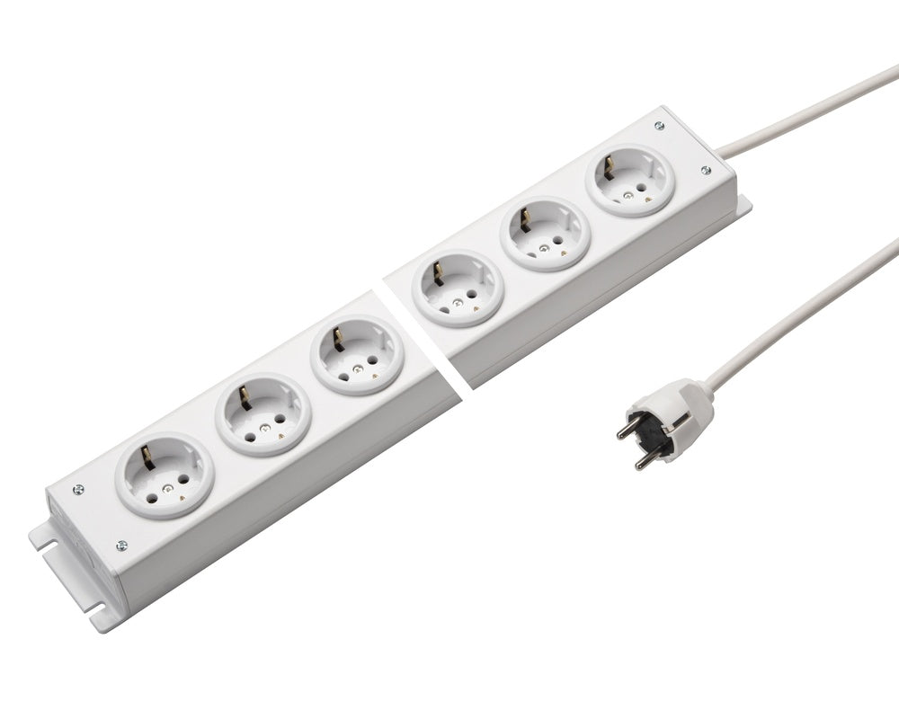 Martin Kaiser contactdoosstrip 6-voudig 90 graden 1,5M kabel - 1002ZL6WS15 [10 Stuks]