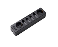 Martin Kaiser 6-Way Socket With 2 Schuko And 4 Euro Outlets Black - 1012/sw [30 Pieces]