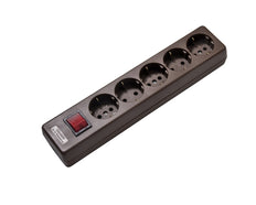 Martin Kaiser 5-Way Socket 90 Degree With Earthing Contact Switch Brown - 1050/br [15 Pieces]