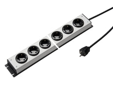Martin Kaiser 4-Weg stopcontactstrip met aardingscontact 1,5m kabel - 1057ZL4l-sw15 [10 Stuks]