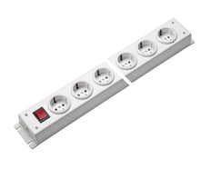 Martin Kaiser Power Outlet Strip 8-Way With Earthing Contact And Switch - 1001/8ws [10 Pieces]