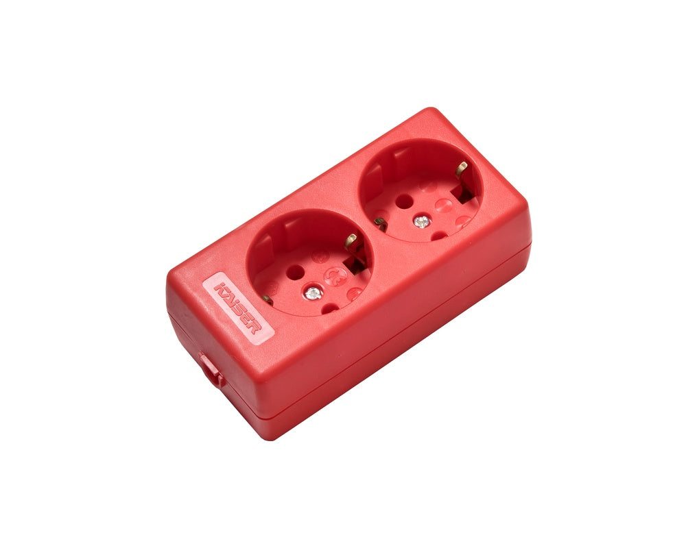 Martin Kaiser Red 2-Way Socket With Earthing Contact MK - 1020/rt [60 Pieces]