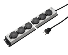 Martin Kaiser Power Outlet Strip 12 Way Hinged Cover IP20 1.5m Cable (European Socket) - 1059ZL12l-sw15 [10 Pieces]