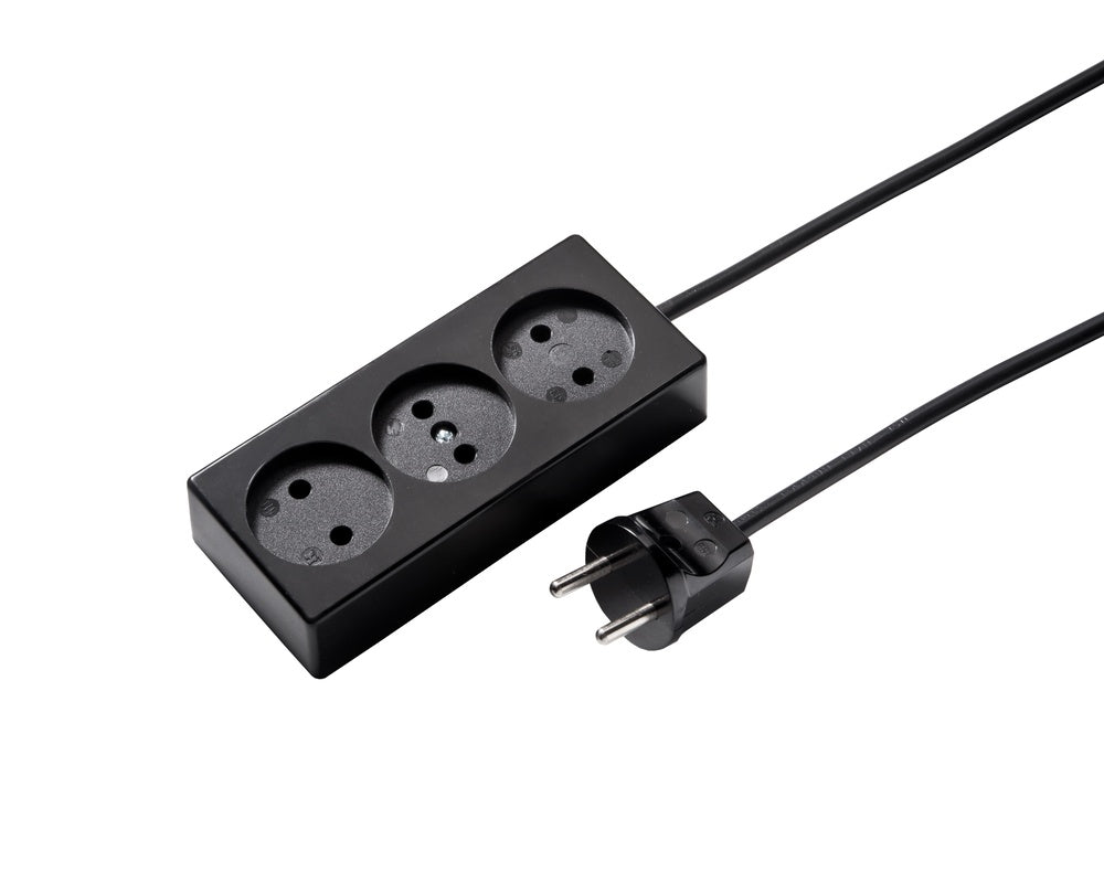 Martin Kaiser 3-Way Non-Grounded Socket 16Amp With 1.5m Cable - 511ZL/15/sw [20 Pieces]